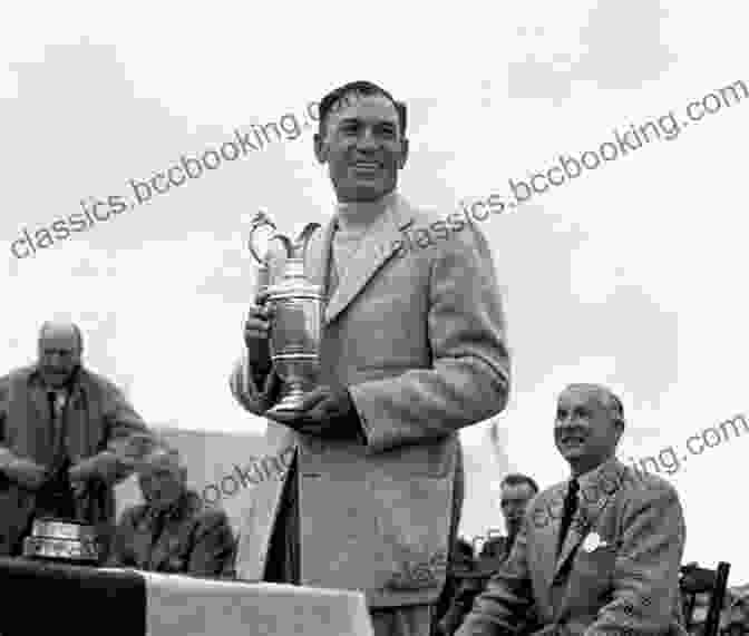 A Black And White Photograph Of Ben Hogan Holding The U.S. Open Trophy. Miracle At Merion: The Inspiring Story Of Ben Hogan S Amazing Comeback And Victory At The 1950 U S Open
