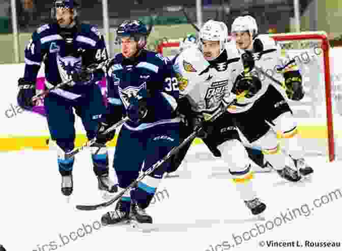 A Dynamic Action Shot Of A Major Junior Hockey Game, Capturing The Intensity And Athleticism Of The Players. Future Prospects: An Inside Look At Major Junior Hockey