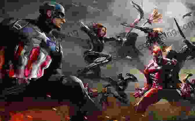 A Large Scale Battle Scene With Superheroes Fighting On Both Sides, Led By Captain America And Iron Man. New Avengers By Brian Michael Bendis: The Complete Collection Vol 1