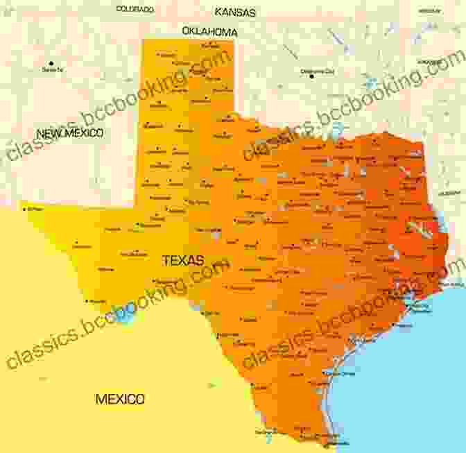 A Map Of Texas. Joe The Slave Who Became An Alamo Legend