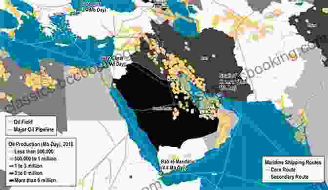 A Map Of The Middle East With Oil Rigs And The US Flag Superimposed Oil Money: Middle East Petrodollars And The Transformation Of US Empire 1967 1988 (The United States In The World)