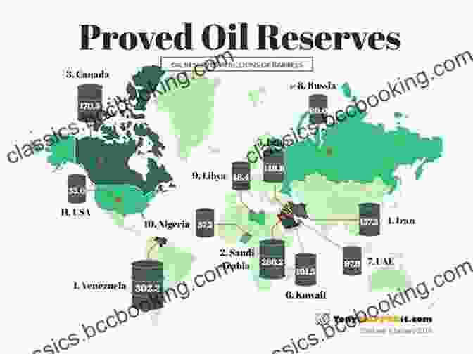 A Map Showing Global Oil Reserves. The Prize: The Epic Quest For Oil Money Power