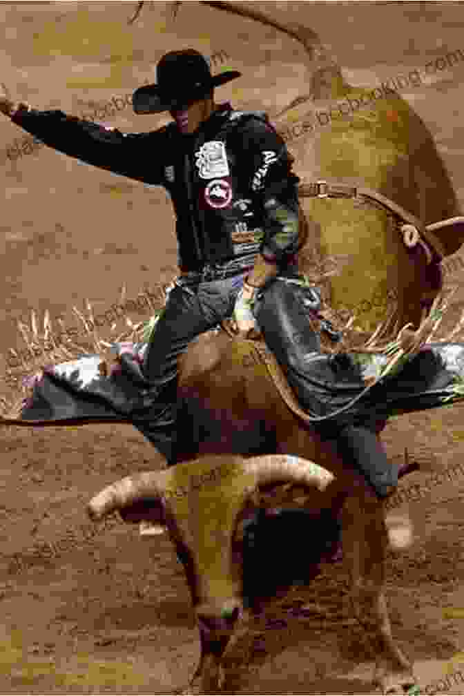A Powerful Bull Standing In A Rodeo Arena With A Rider On Its Back, Symbolizing The Determination And Resilience Of PBR Bull Flying Cowboys And Confetti Rain: The Dreams Of A PBR Bull