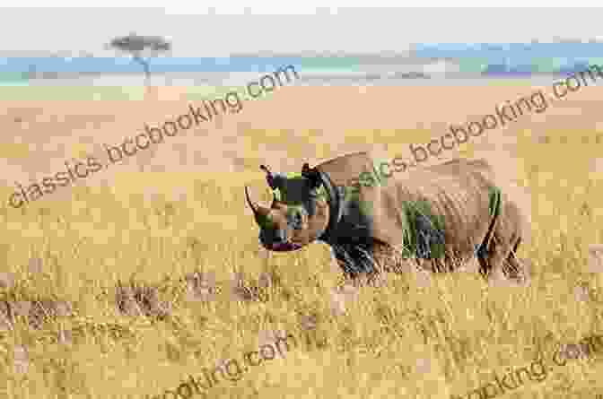 A Rhino Standing In The African Savanna In Rhino We Trust: A Jenny Willson Mystery
