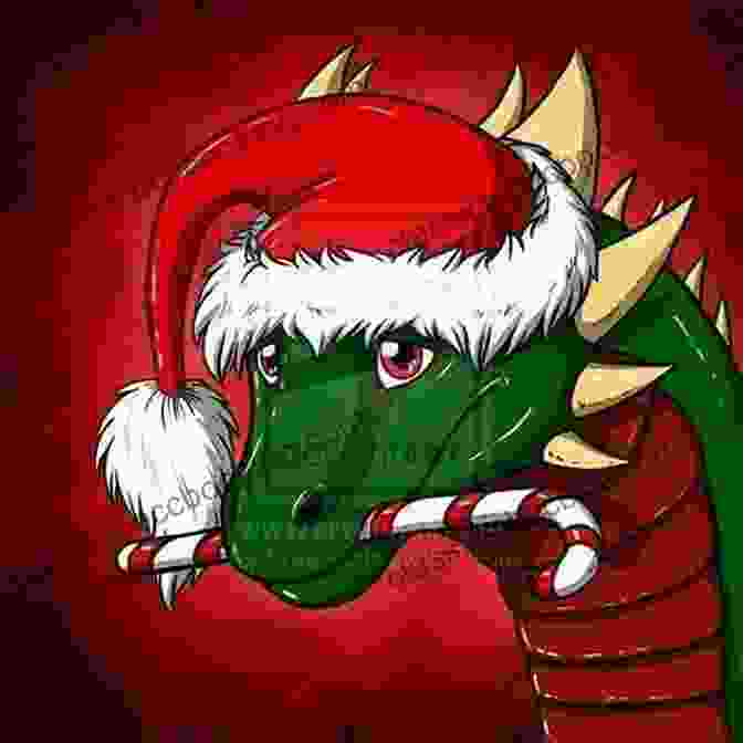 Acorn Dragon Wearing A Santa Hat And Holding A Candy Cane Dragon S Merry Christmas: An Acorn (Dragon #5)