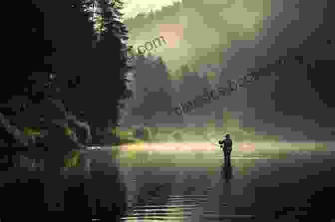 An Angler Casting Their Line Into A Tranquil Lake, Surrounded By Lush Greenery And Majestic Mountains. Dreams Of An Average Angler: A Boys Quest To Catch A Huge Pike