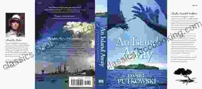 An Island Away Book Cover, Featuring A Man Standing On A Beach With A Tropical Island In The Background An Island Away Daniel Putkowski