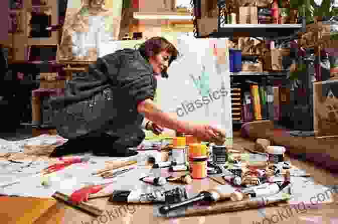 Artist Working In A Studio, Surrounded By Materials And Inspirations How To See: Looking Talking And Thinking About Art
