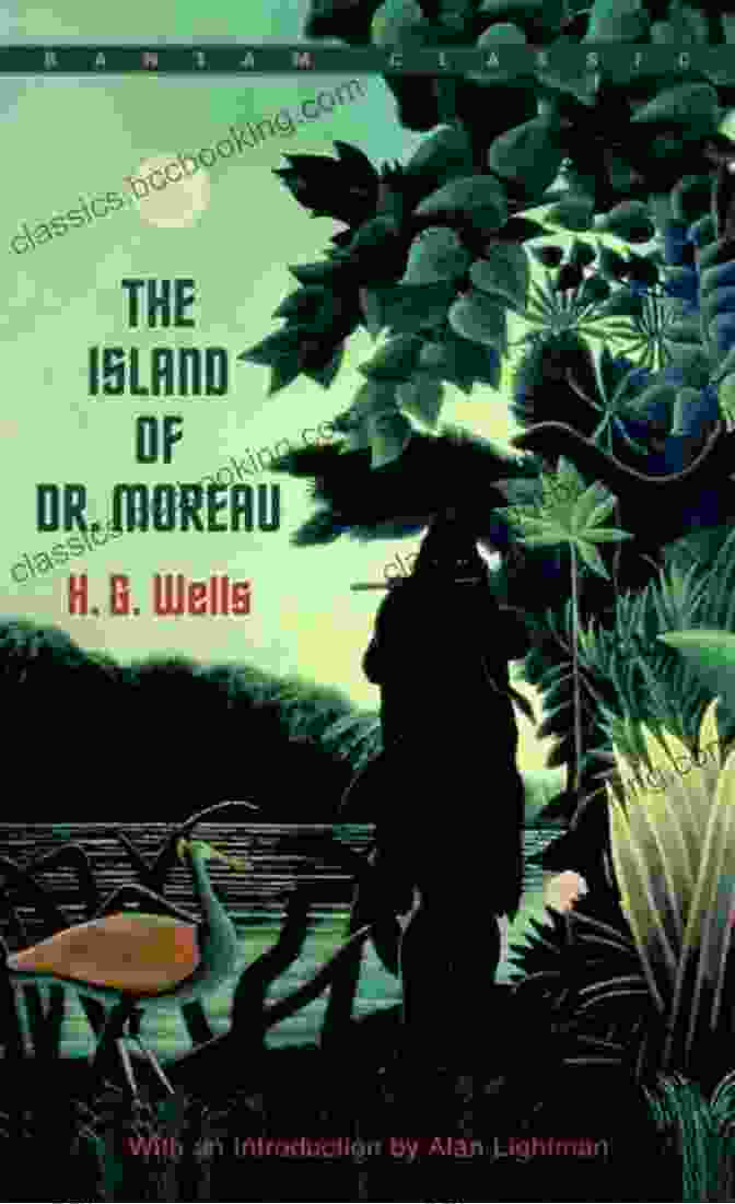 Book Cover Of H.G. Wells' 'The Island Of Dr. Moreau' With A Dark And Mysterious Island Landscape H G Wells: The Island Of Dr Moreau