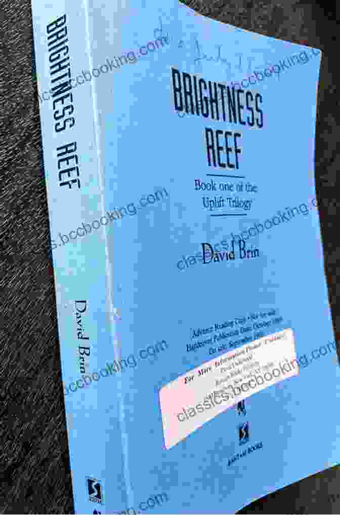 Brightness Reef Book Cover By David Brin The Uplift Storm Trilogy: Brightness Reef Infinity S Shore Heaven S Reach (The Uplift Saga)