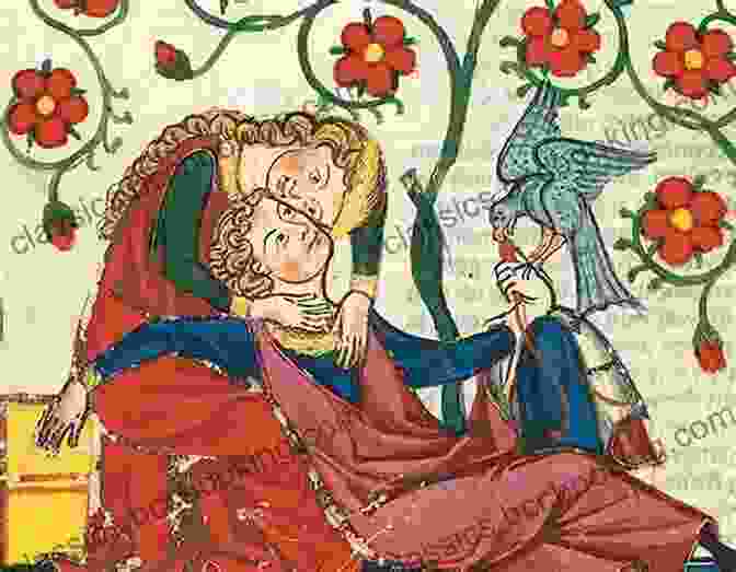 Cliges And Fenice, A Captivating Illustration From The Medieval Romance. Four Arthurian Romances: Cliges David Jason