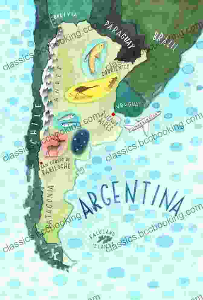 Cover Of 'Argentine Spanish On The Go' Book, Featuring A Vibrant Map Of Argentina With The Iconic Tango Dancers In The Foreground Argentine Spanish On The Go: An For Beginners And Novices