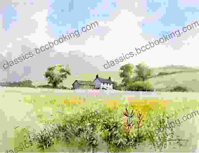 David Bellamy's Watercolour Painting Of A Tranquil Summer Landscape With Lush Meadows And A Sparkling River David Bellamy S Landscapes Through The Seasons In Watercolour