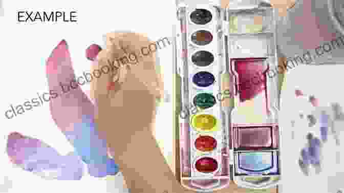 Hands Gently Blending Watercolor Pigments, Creating A Mesmerizing Effect The Art Of Creative Watercolor: Inspiration And Techniques For Imaginative Drawing And Painting