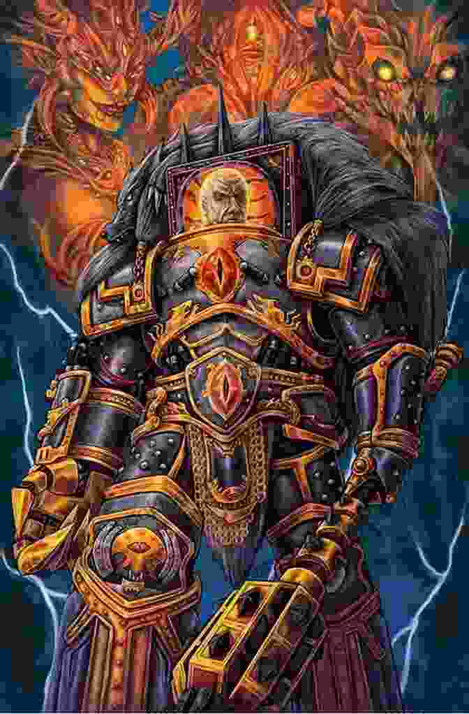 Haunting Portrait Of The Fallen Primarch Horus, His Once Noble Features Twisted By Chaos. The Atonement Of Fire (The Horus Heresy Primarchs)