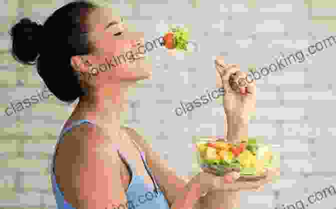 Image Of A Person Enjoying A Healthy Meal, Feeling Happy And Energized Diet Of The Most Simple Kind
