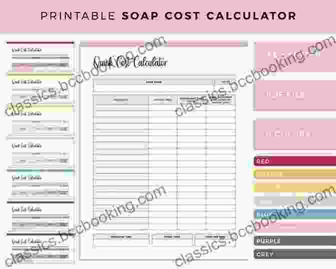 Notebook With Calculations And Charts For Soap Business Pricing 7 Easy Steps To Creating Your Home Based Homemade Soap Business