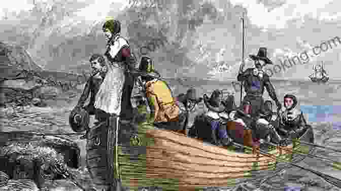 Pilgrims Disembarking The Mayflower The New England Colonies: A Place For Puritans (Social Studies Readers)