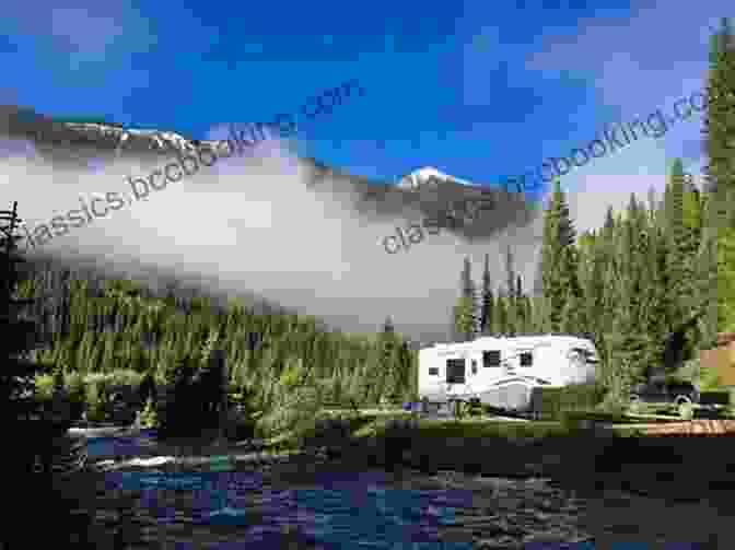 RV Parked In A Scenic Boondocking Location, Surrounded By Mountains And A Lake. Boondocking America: Finding Bliss On A Shoestring
