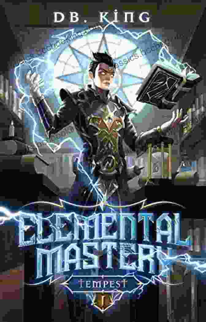 Tempest: LitRPG Adventure Elemental Mastery Book Cover Featuring A Young Woman Wielding Elemental Magic Against A Stormy Backdrop Tempest: A LitRPG Adventure (Elemental Mastery 1)