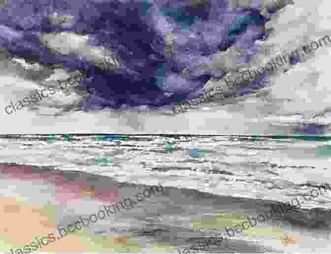 Watercolour Illustration Of A Stormy Sea And Dramatic Shoreline David Bellamy S Seas Shorelines In Watercolour